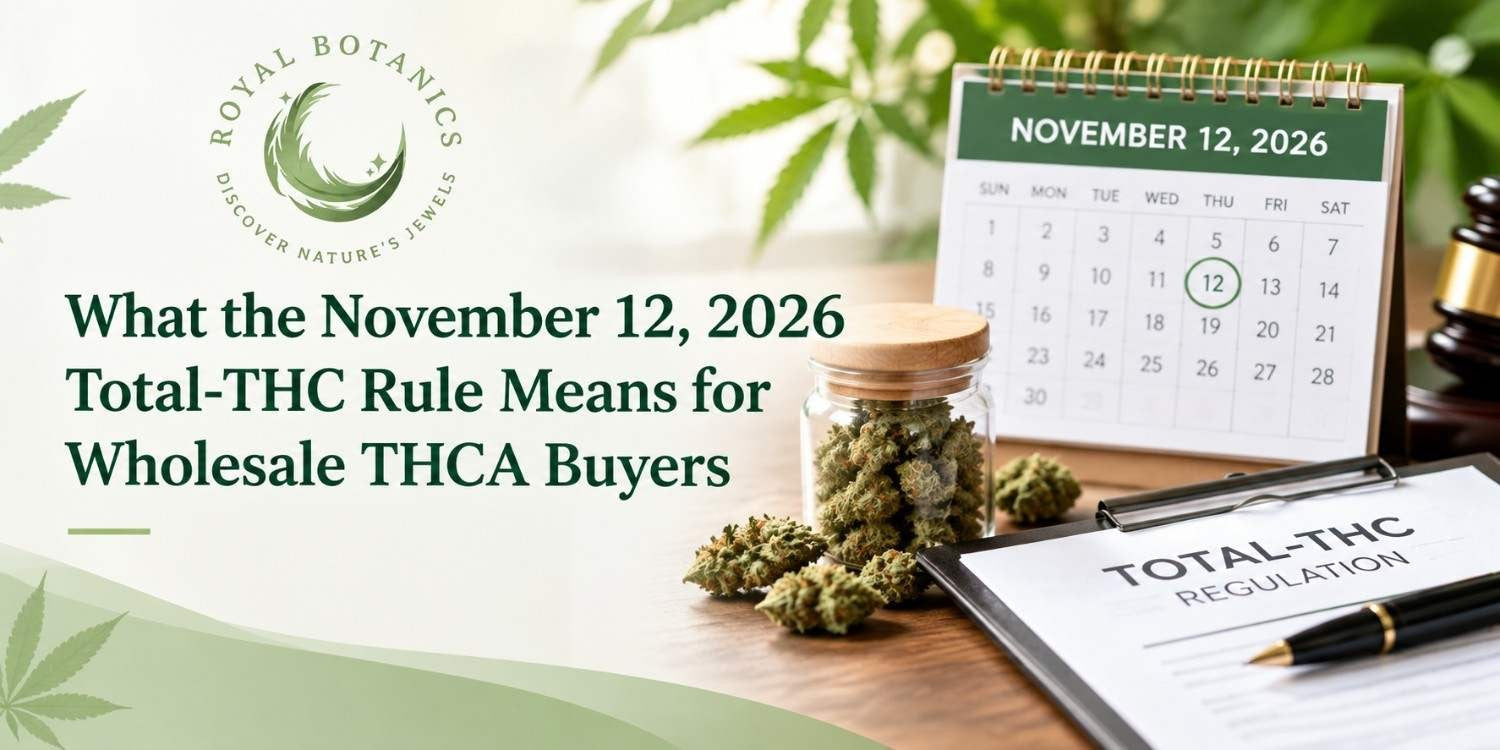 What the November 12, 2026 Total-THC Rule Means for Wholesale THCA Buyers?